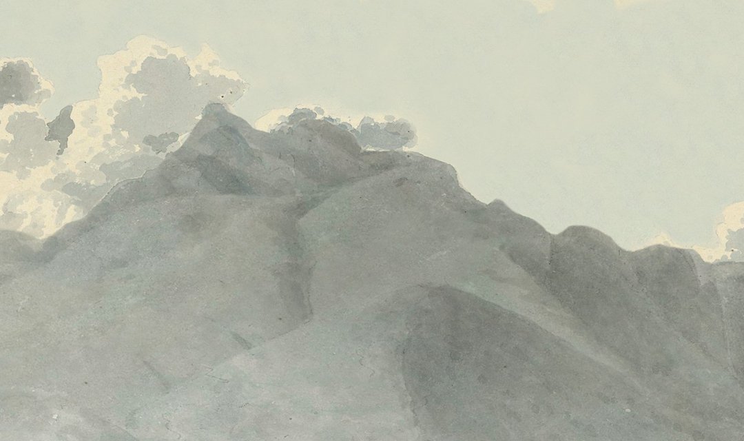 Acuarela de la cordillera, la misma de la etiqueta